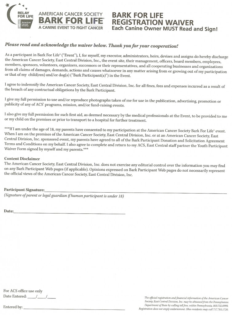 Bark for Life Waiver0001